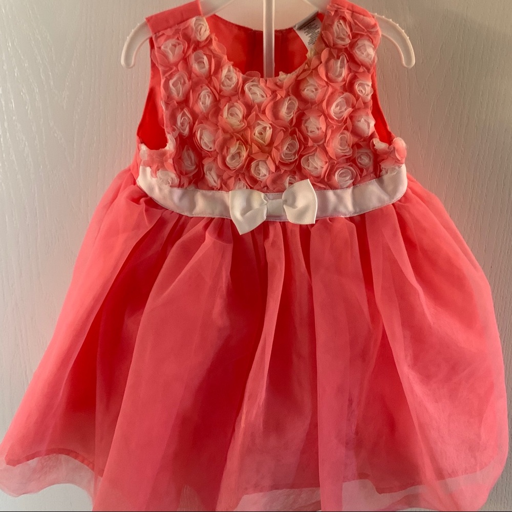 Little Me Coral Dress